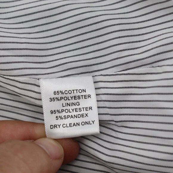 NWT Gibson Blazer Women's large Notch Collar One Button Black Cotton Blend work - Picture 11 of 12